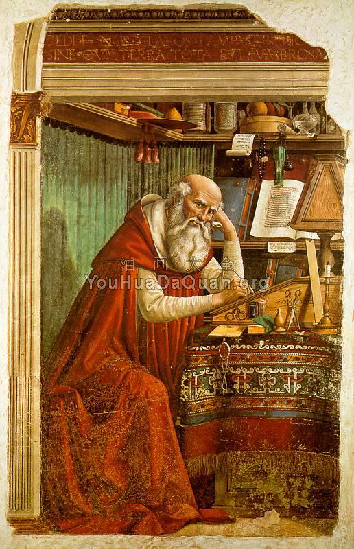 St Jerome in his Study - 多梅尼科·基尔兰达约